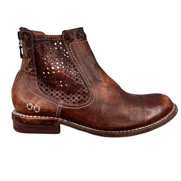 Bed Stu Women’s Baylene Brown Distressed Ankle Boot Size US 7.5 - Picture 1 of 11